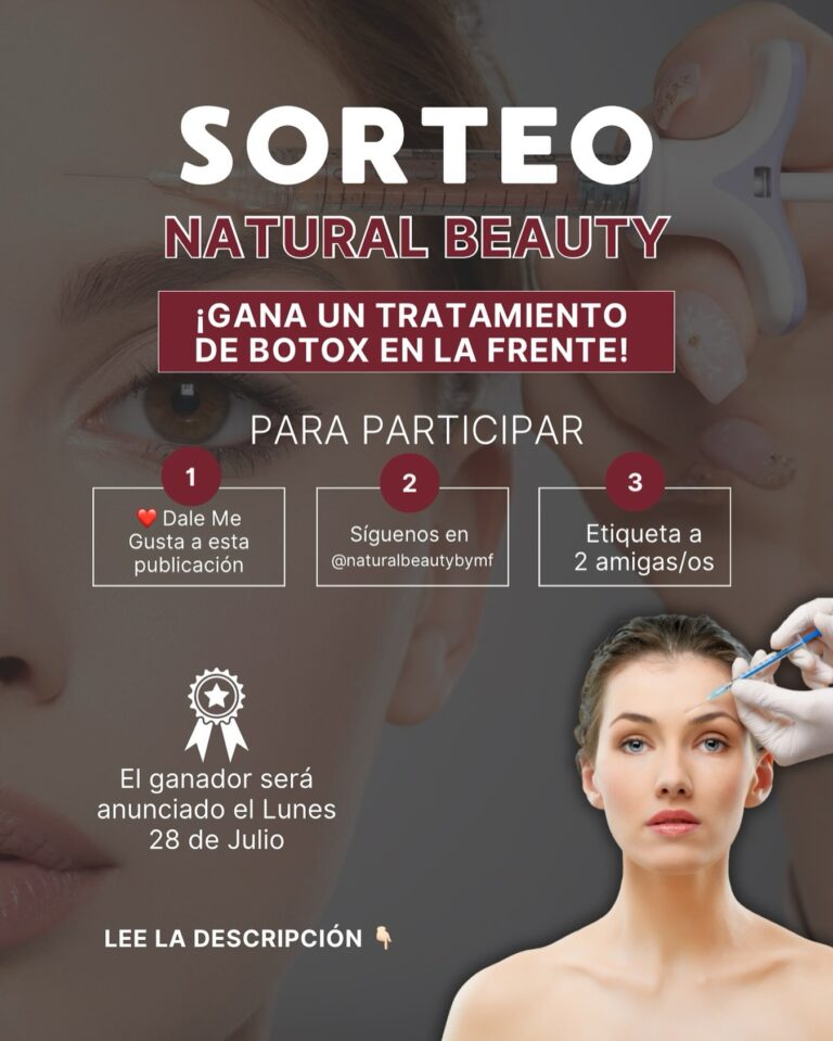 ✨ Despídete de las líneas de expresión de la frente y luce una piel rejuvenecida. En Natural Beauty, sabemos que la fren...Sorteos de belleza con MundoElla.net